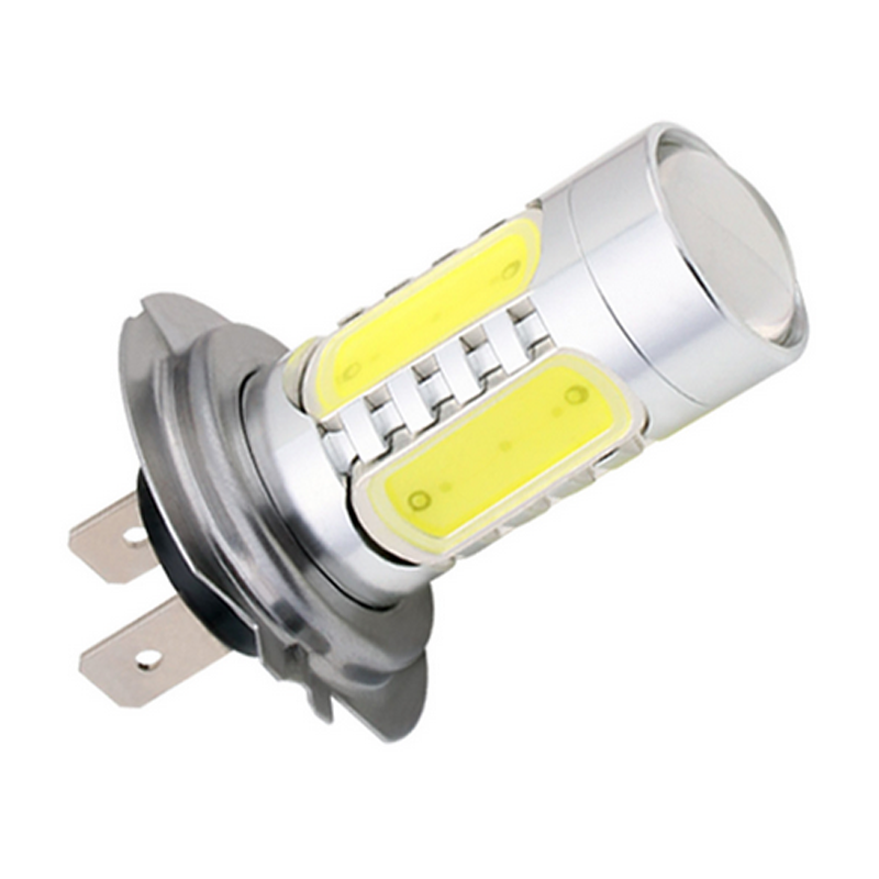 2x White H7 LED For Hyundai Genesis Sonata Veloster Daytime Running Lights