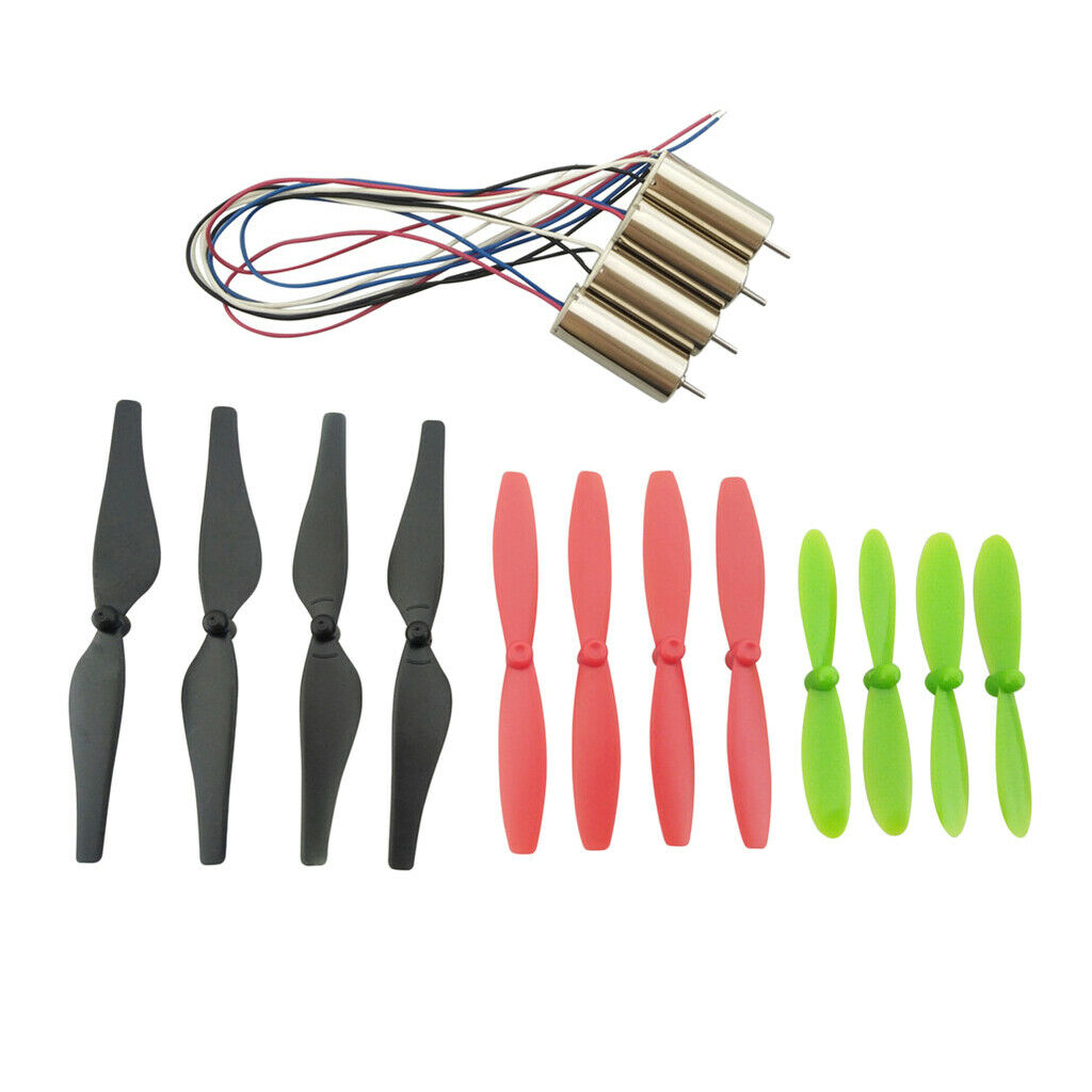 8520 Brush Motor 3.7V CW/CCW Hollow Cup Motor w/ Propeller Prop for RC Drone