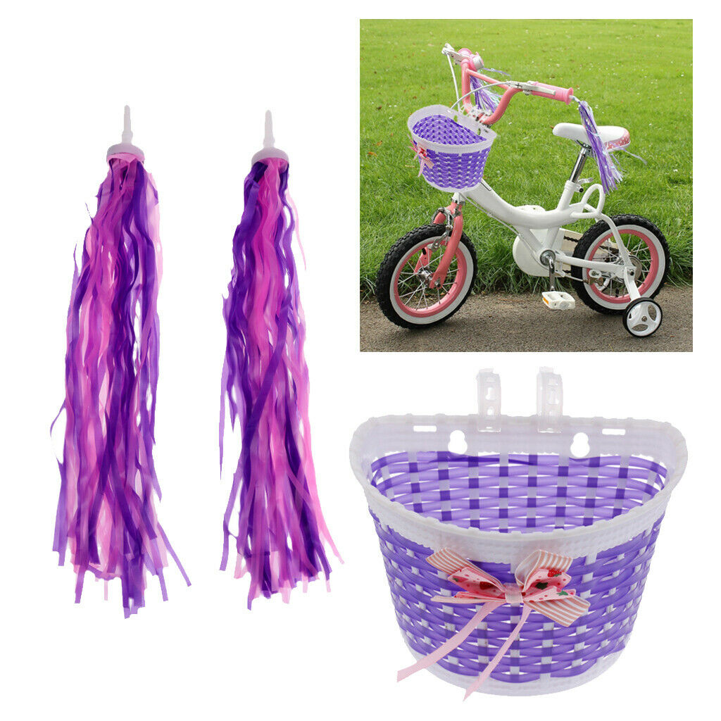 2Pcs Kids Girls Boys Bike Scooter Handlebar Grips Streamers Tassels, Decorative