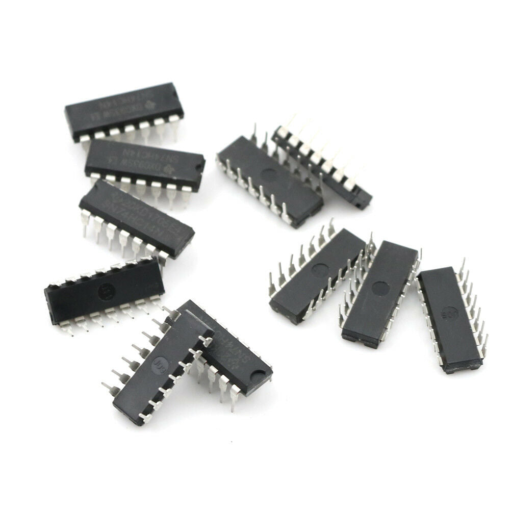 10pcs IC SN74HC14N 74HC14N 74HC14 CMOS INV 14-DIP .l8