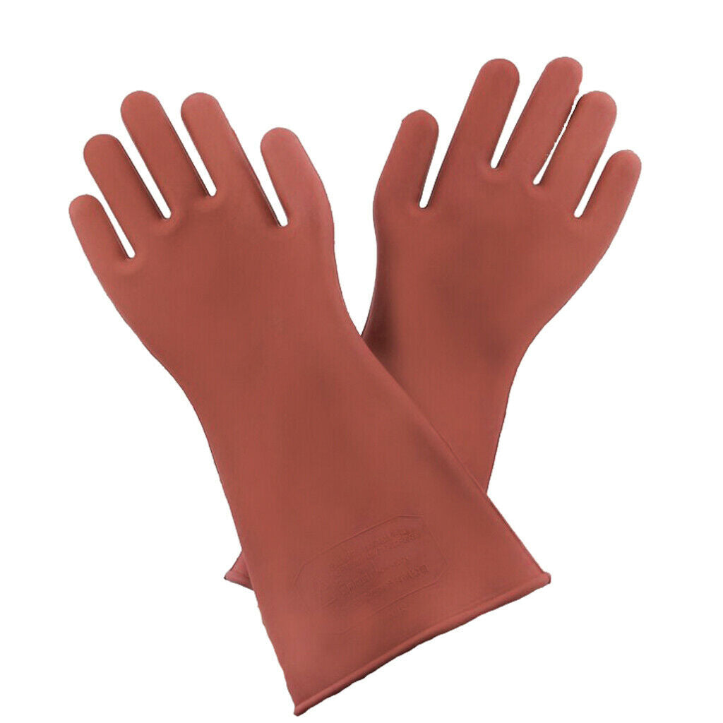 1 Pair Durable Insulating Gloves 12KV Safety Electrical Waterproof Gloves