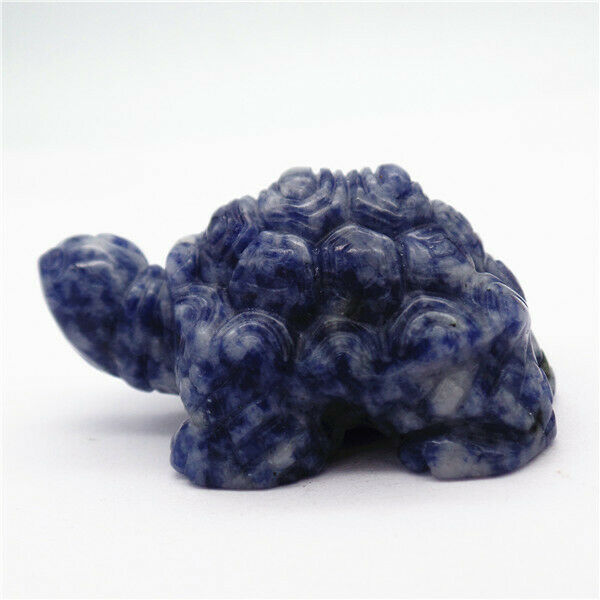 50x33x24mm Natural Blue Sodalite Carved Sea Turtle Home Decoration Statue HH7940