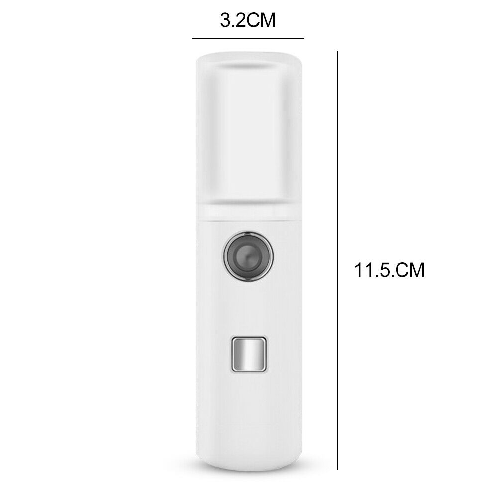 30ml USB Charging Face Steamer Portable Nano Facial Sprayer Mist Humidifier @