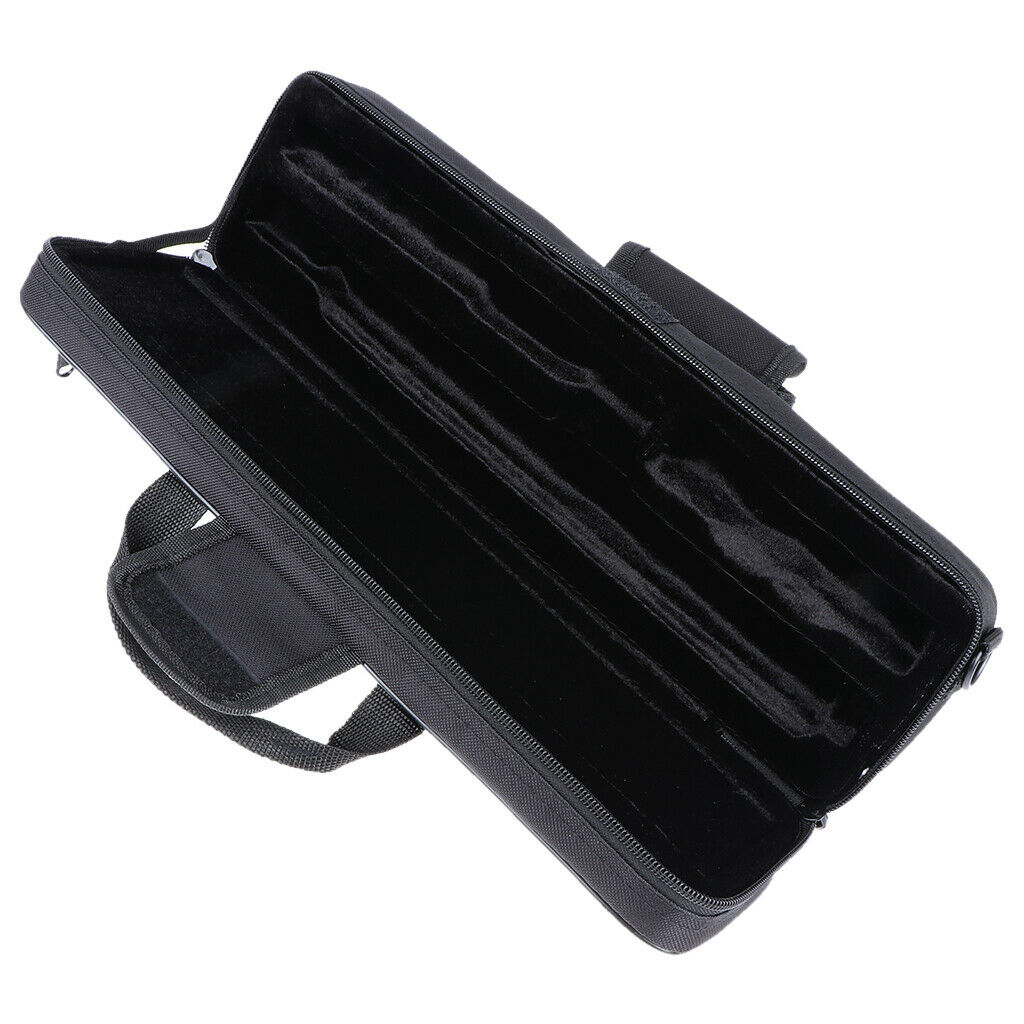 Flute Hard Case Cover w Side Pocket/Handle/Strap, 15.43 x 2.83 x 4.33 inch