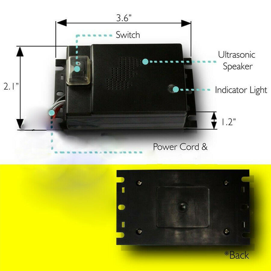 12V Car Truck Engine Ultrasonic Pest Mouse Rat Rodent Repeller Deterrent