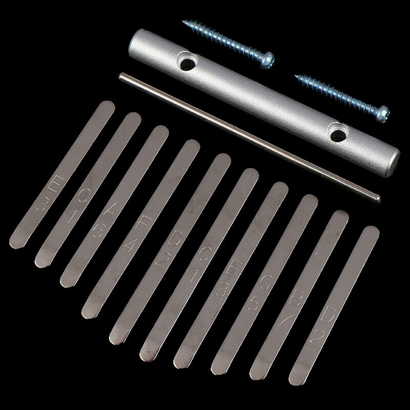 10-Key Kalimba Keyboard DIY Steel Keys Bridge Thumb Piano Music Replaceme.l8