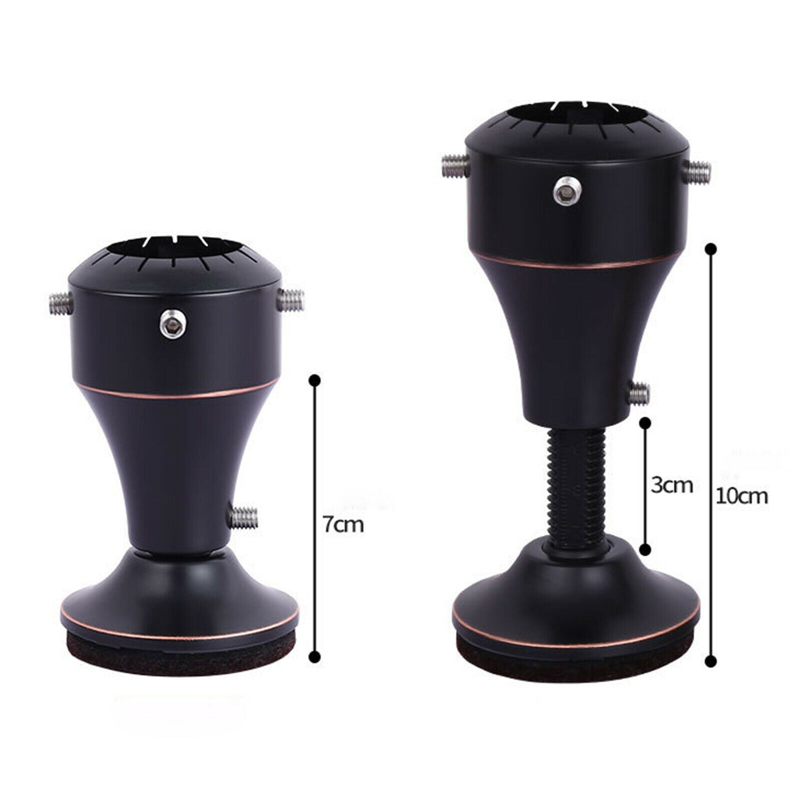 Adjustable Chair Riser Lifter Sofa Legs Riser Table Feet Protector Black