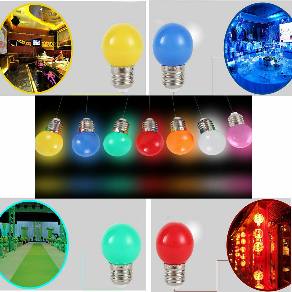 Pack of 8 E27 Energy Saving LED Bulb Lamp Warm White 220V Globe Bulbs Lamp