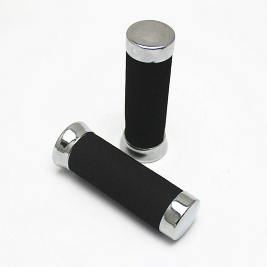 2pcs Black Replacement Handle Grips for 22mm 7/8 '' Motorcycle Repair