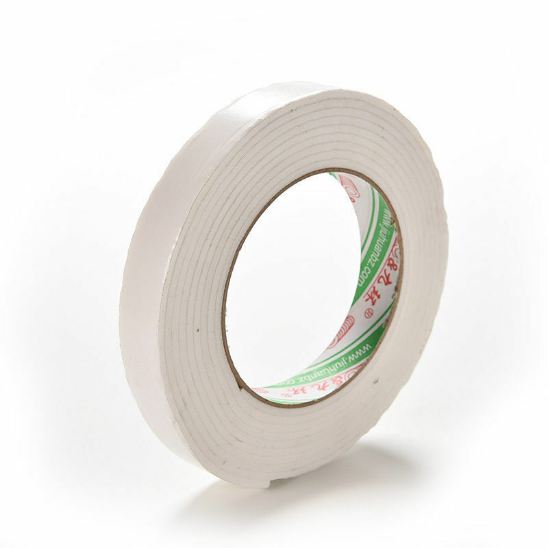 2x Double Sided White Foam Sticky Tape Roll Adhesive Super Strong .l8