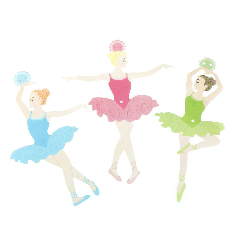 ballet girl dancer kids birthday party paper banner flags wedding bunting M Z RC