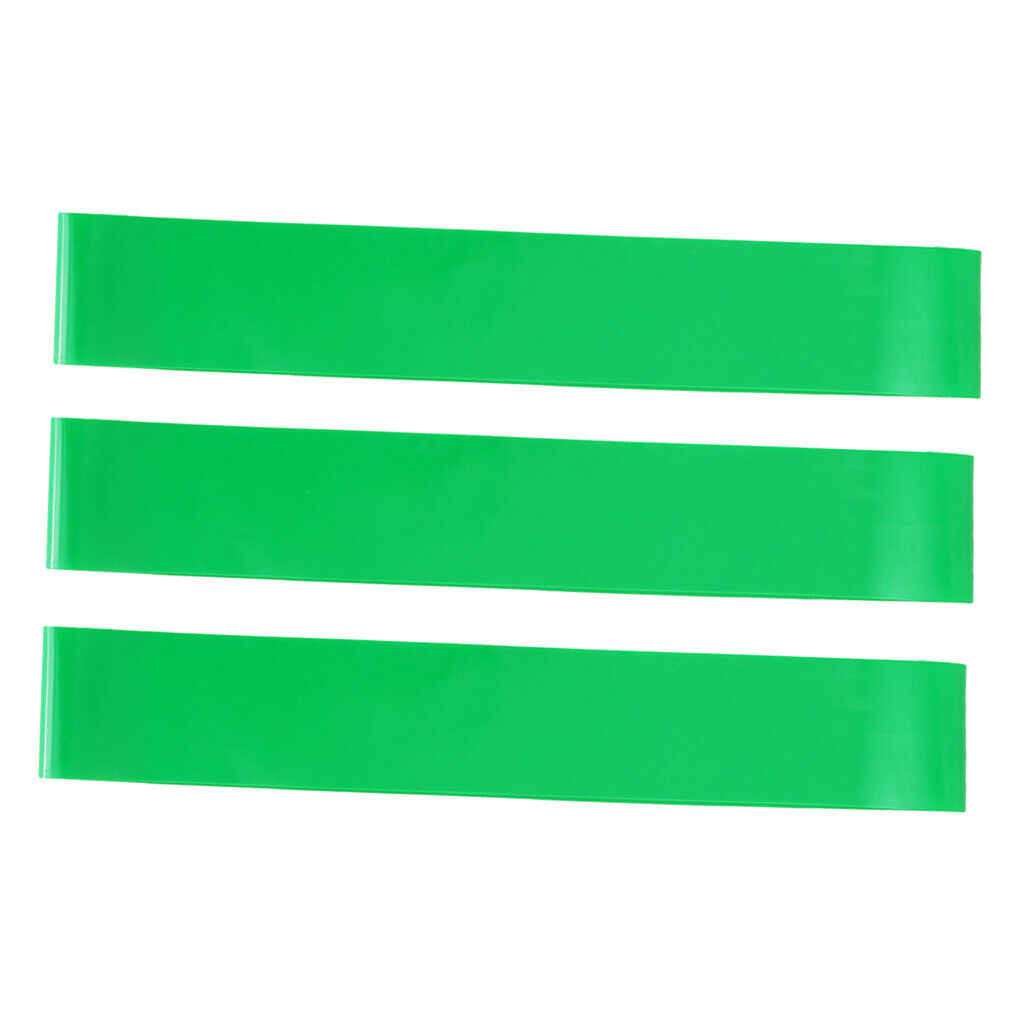 3Pcs Heavy Duty Green Resistance Band Hips Circles Home Gym Mobility Rehab
