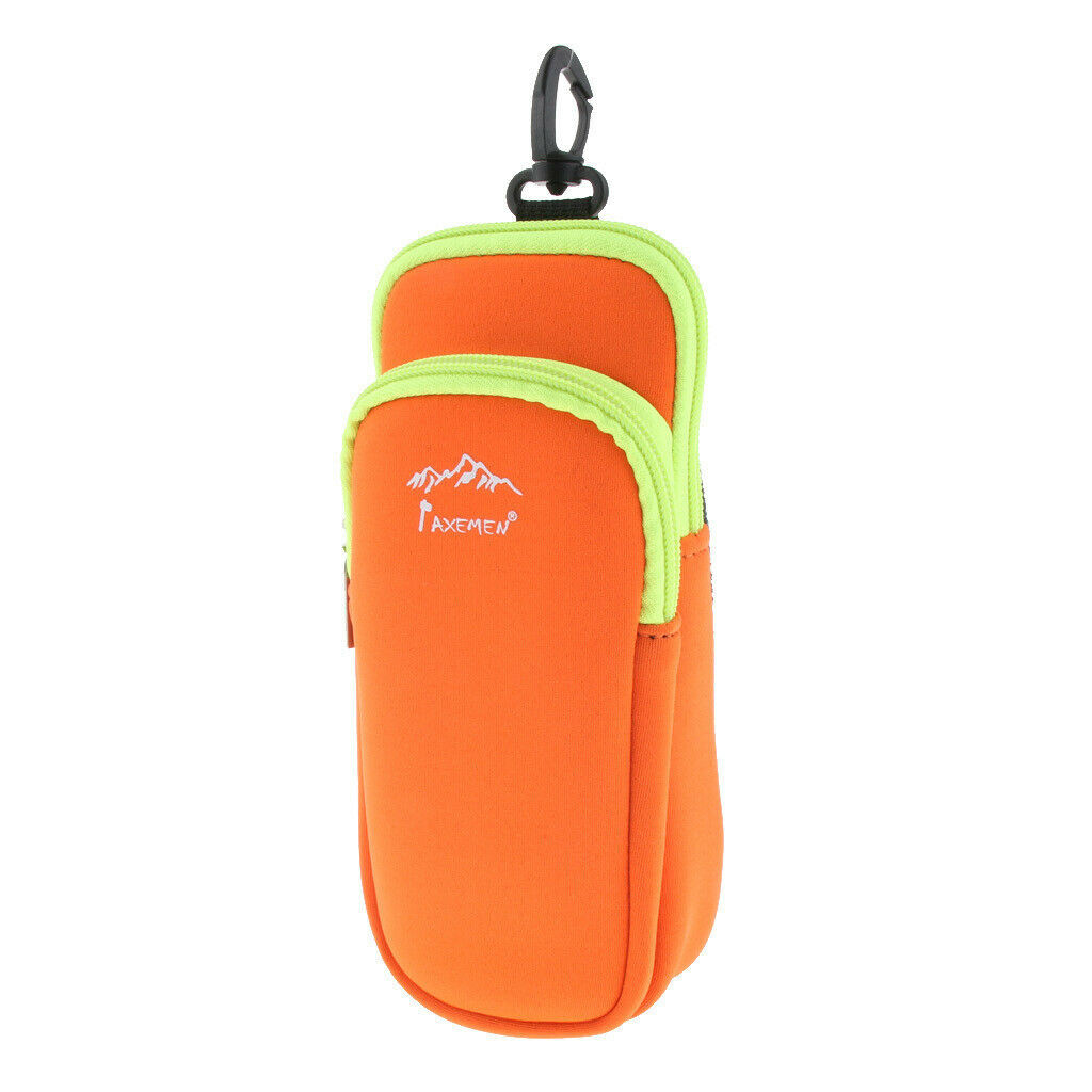 Sports Mobile Phone Interphone Holder Storage Bag Climbing Running Orange