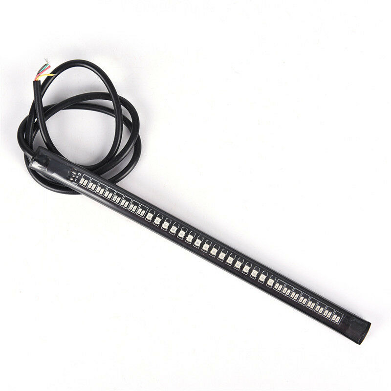 led motorcycle atv tail brake stop turn signal strip light waterproof lam.l8