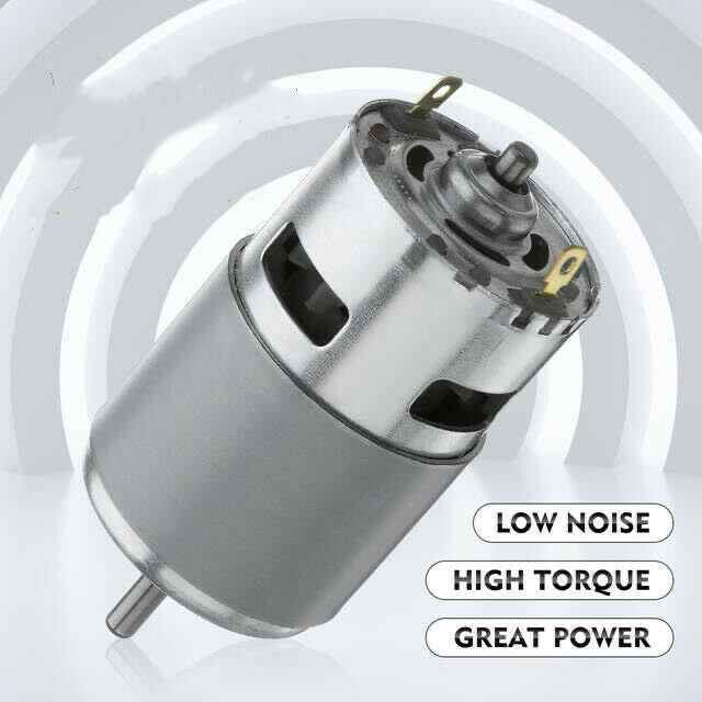 Large Torque High Power RS775 DC 6V-24V 3500-8300RPM Motor Ball Bearing