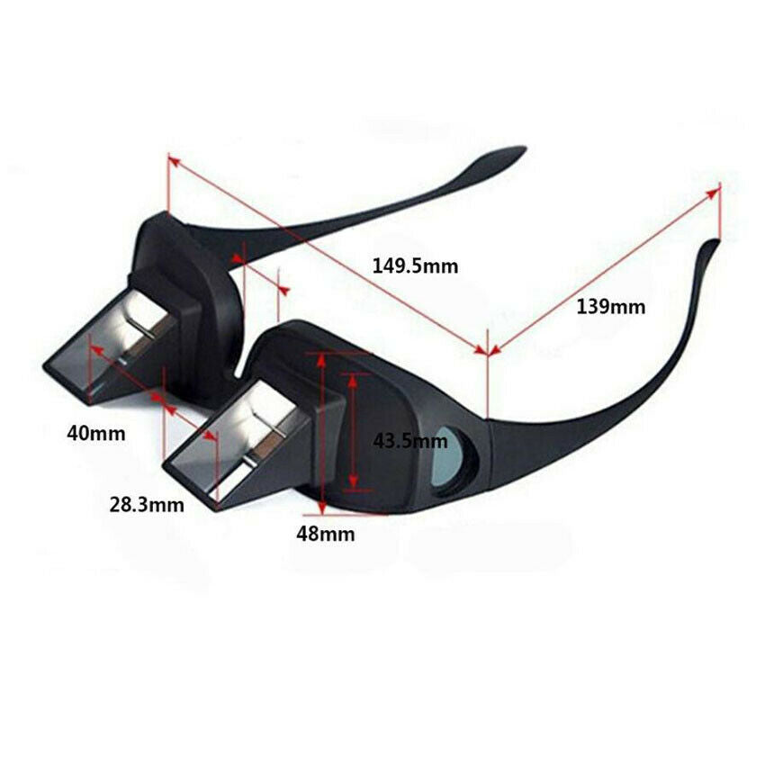 1PCS Unisex Bed Prism Spectacles Prism Glasses Lazy Readers for Reading Durable