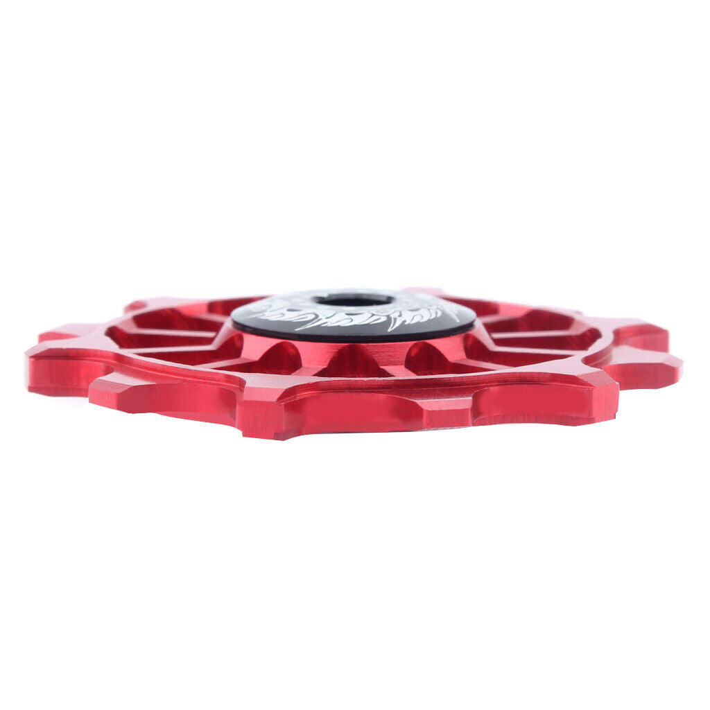 Bike Cycling Jockey Wheel Rear Derailleur Pulley Bicycle Ceramic Guide Red