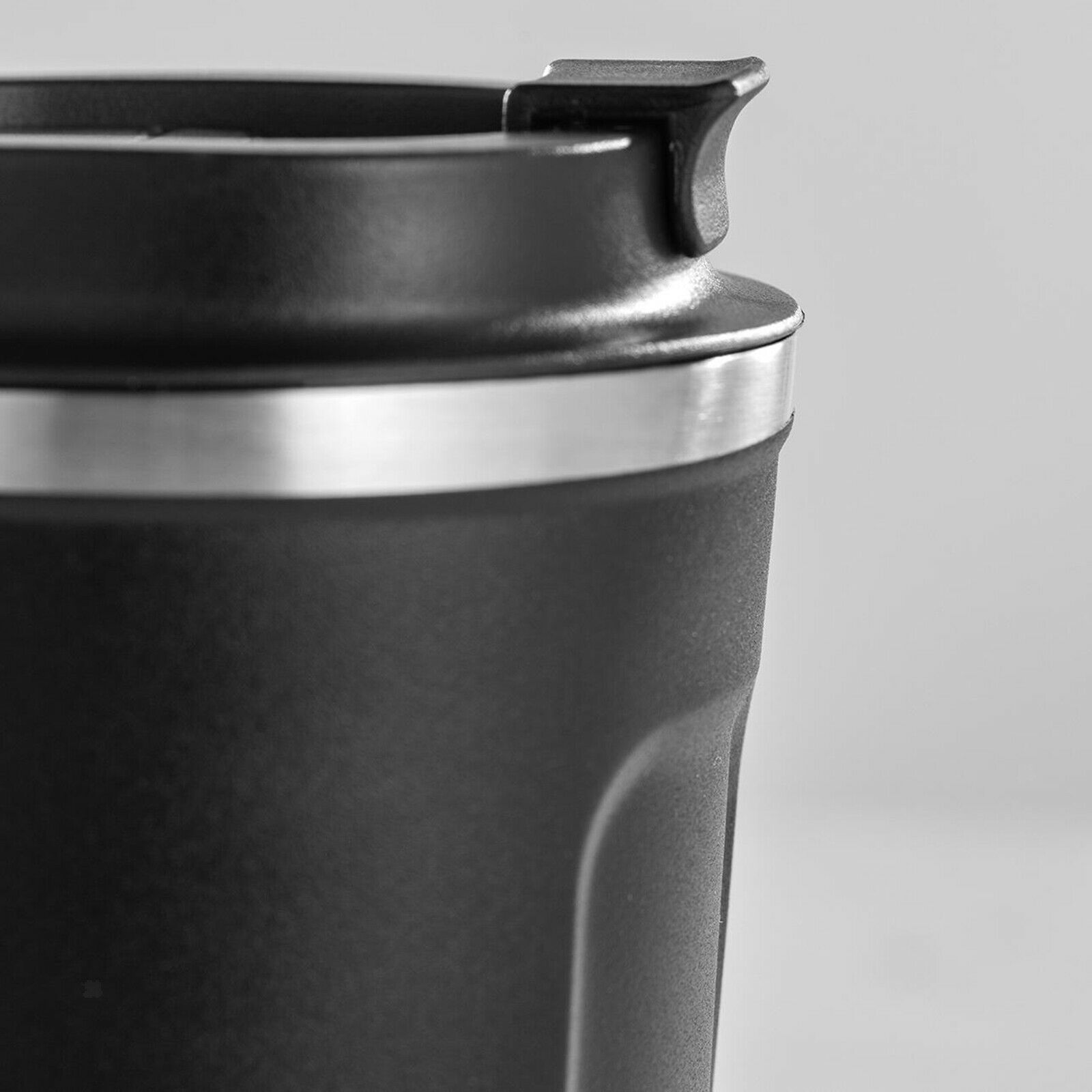 Coffee Mug w/ Folding Coffee Dripper Cone Pour Over Coffee Maker Black