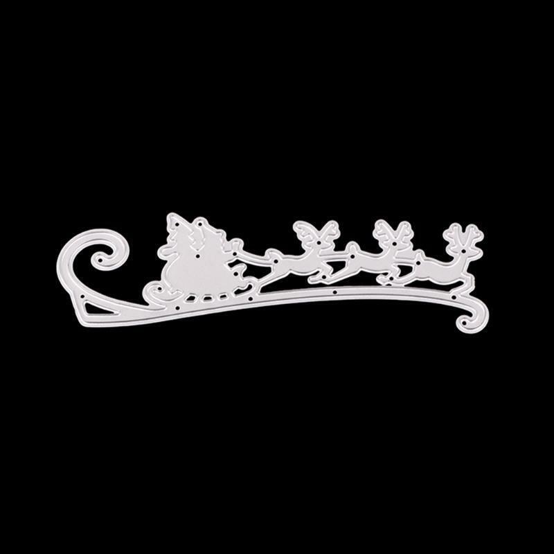 Christmas Sled Metal Cutting Dies Stencil DIY Scrapbooking Album Paper Card Mold