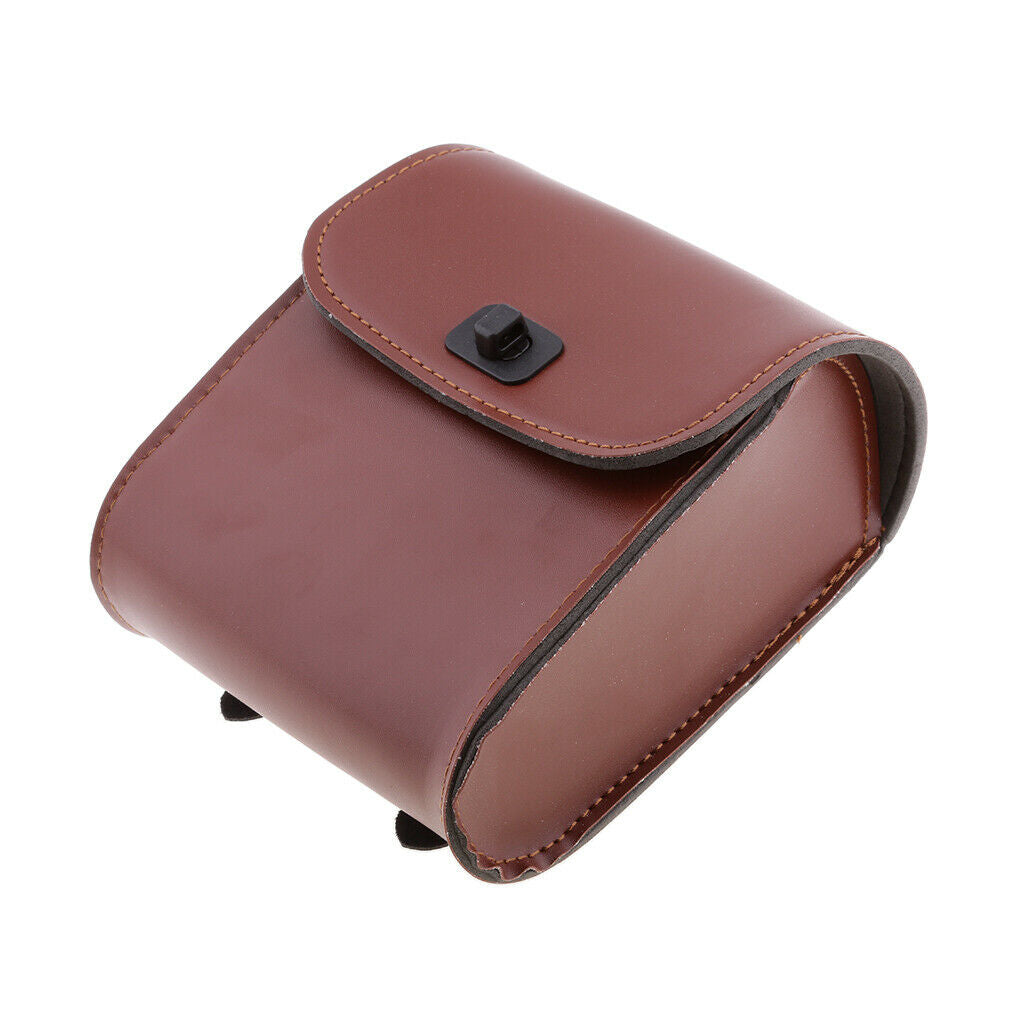 Motorcycle Leather Bike Side Storage Saddle Bag