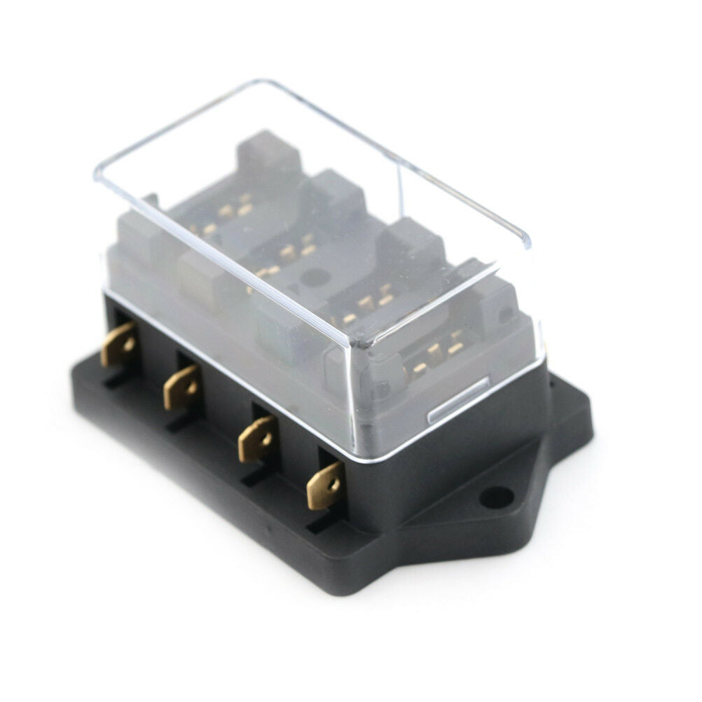 4 Way Car Vehicle Circuit Standard ATC Automotive Blade Fuse Box Block Hol Tt