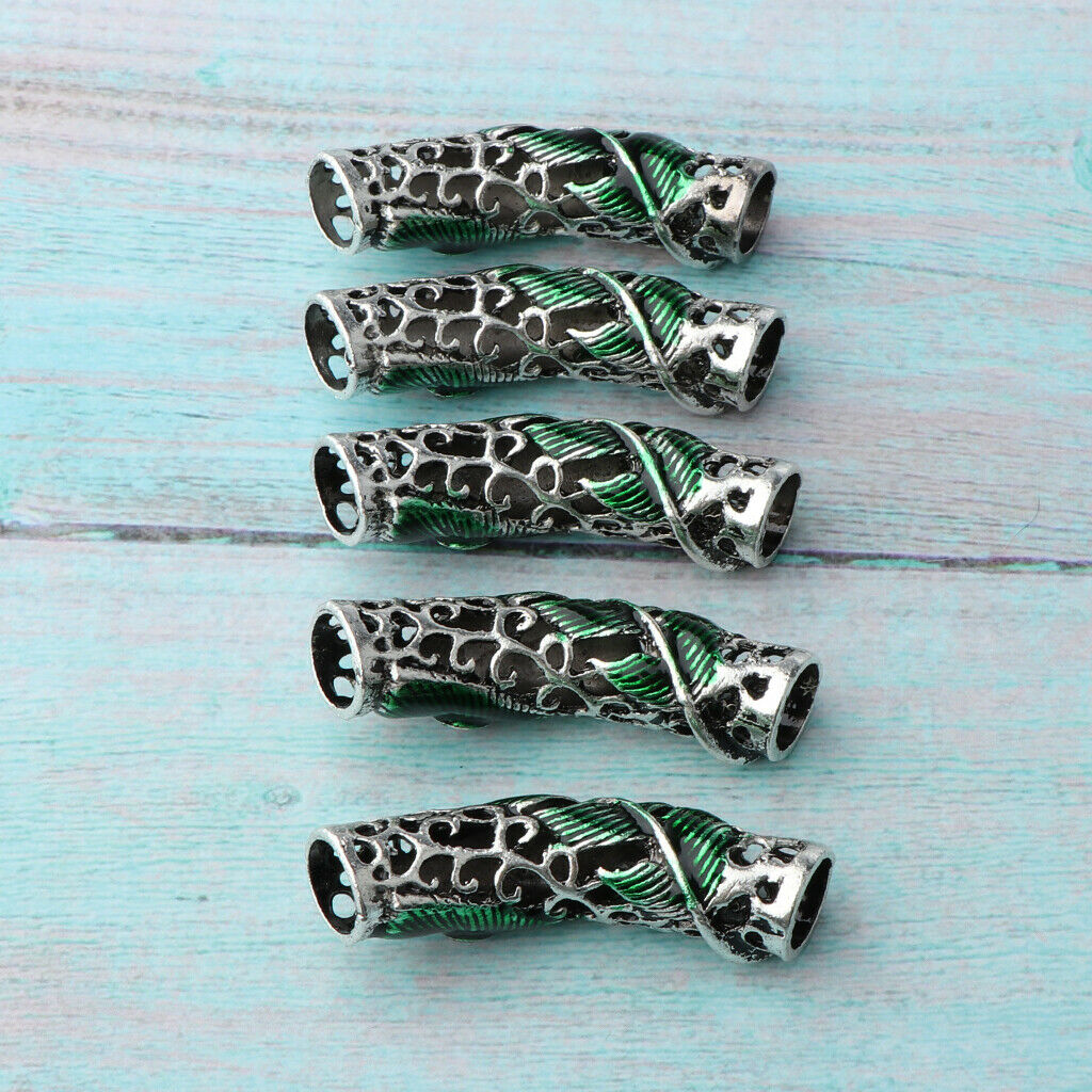 10 Pack Viking Beads Hair Beards Decors Bracelet Pendant Jewelry DIY