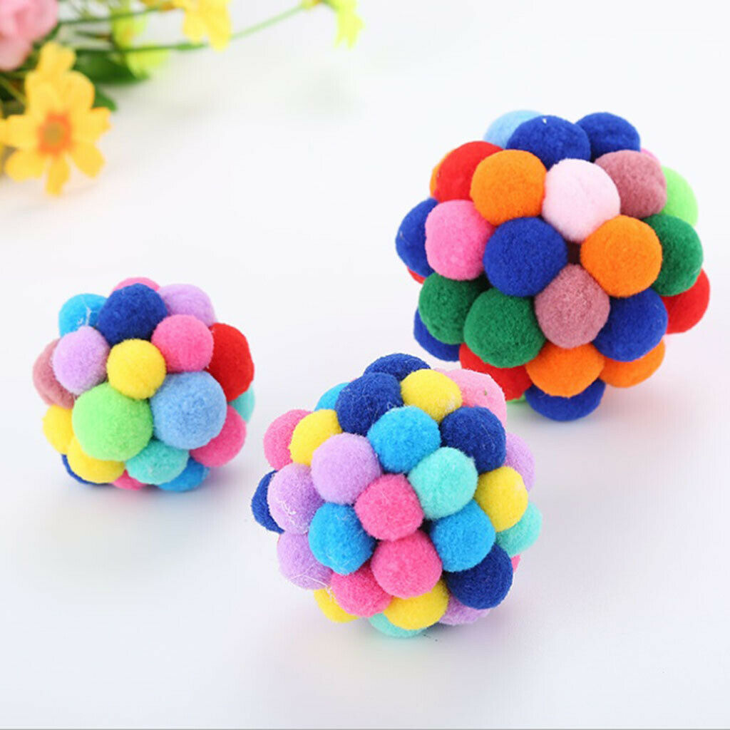 Funny Cat Ball Toys Eco-friendly Pet Catch Play Chaser for Cats & Dogs L