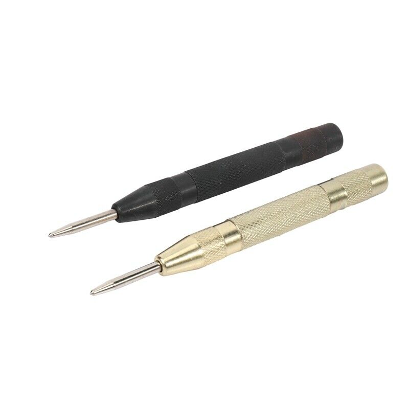 3 Pcs Automatic Center Punch Tool, 5 Inch Sp Loaded Crushing Hand Tool With CuR3