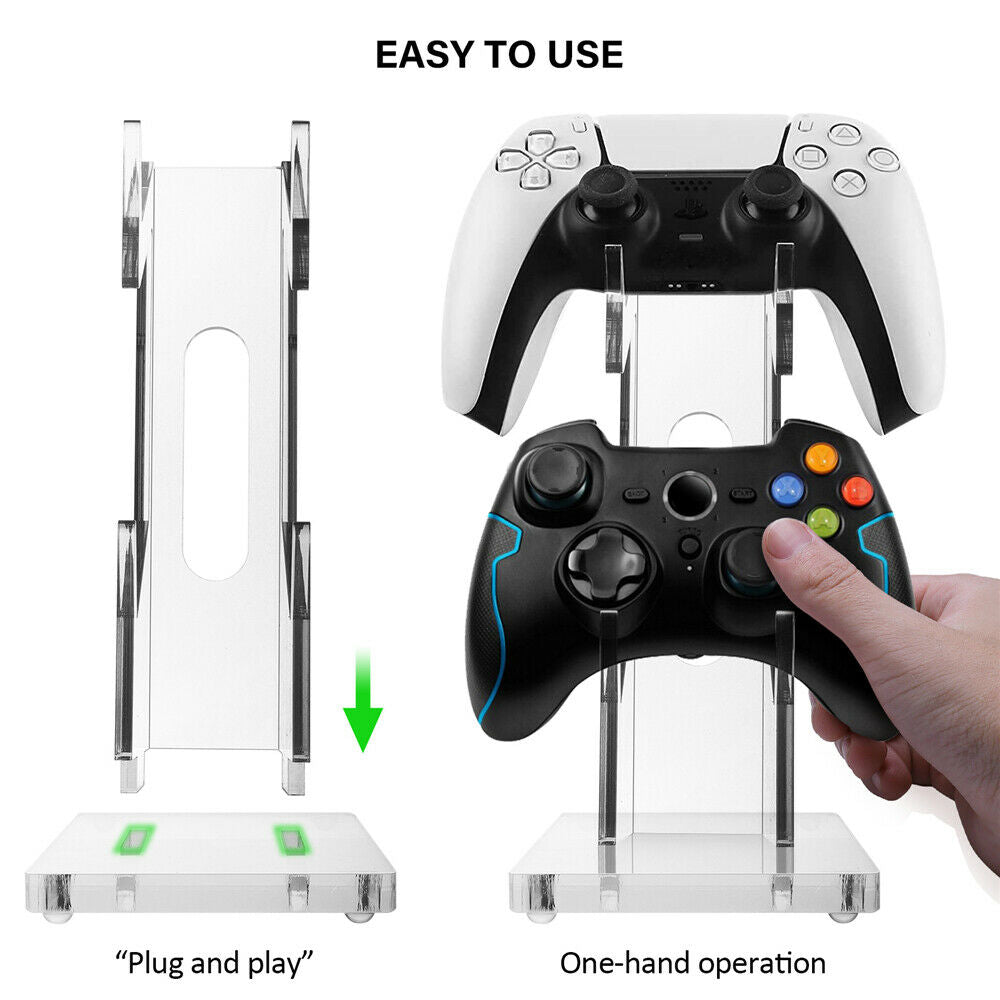 Dual Controller Stand for PS5 PS4 Xbox One NS Switch Universal Controller Holder