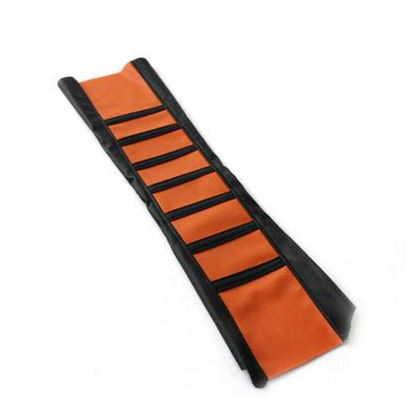 820*480mm ATV Dirt Bike Off-road Motorcycle Seat Cover Orange Soft Rubber Handy