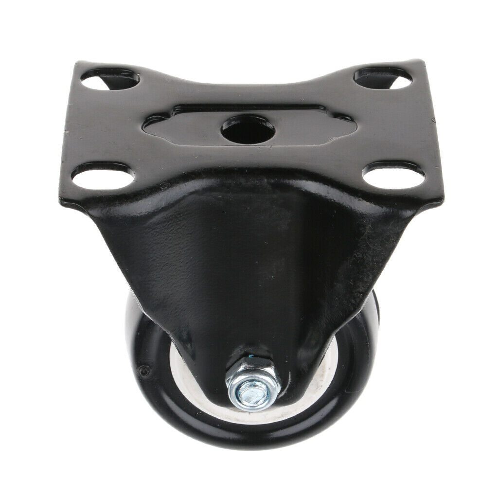 2" Directional Plate Roller Casters Wheels for Chair Table Crib Appliance PU