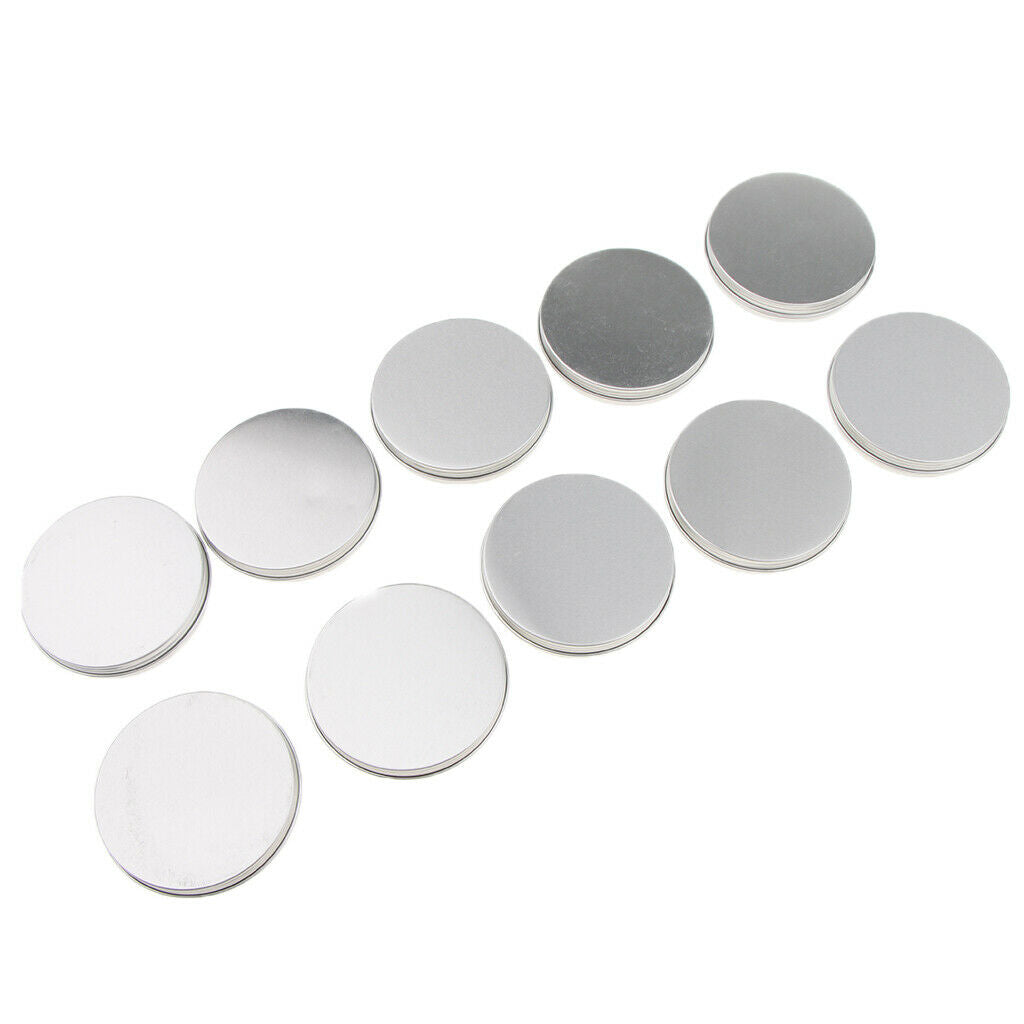 30g 1 oz. Aluminum Round Lip Balm Tin Container Bottle with Screw Thread Lid -