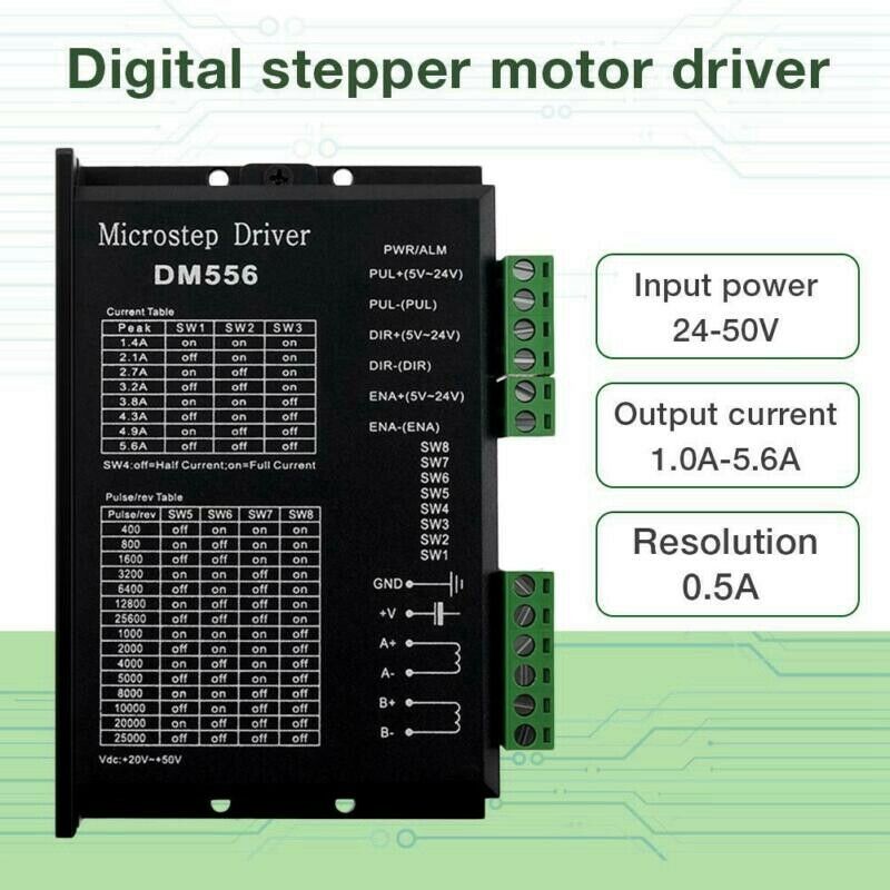 Digital Stepper Driver, Dm556 Progressive Motor Driver Is Suitable for Nema W8N2