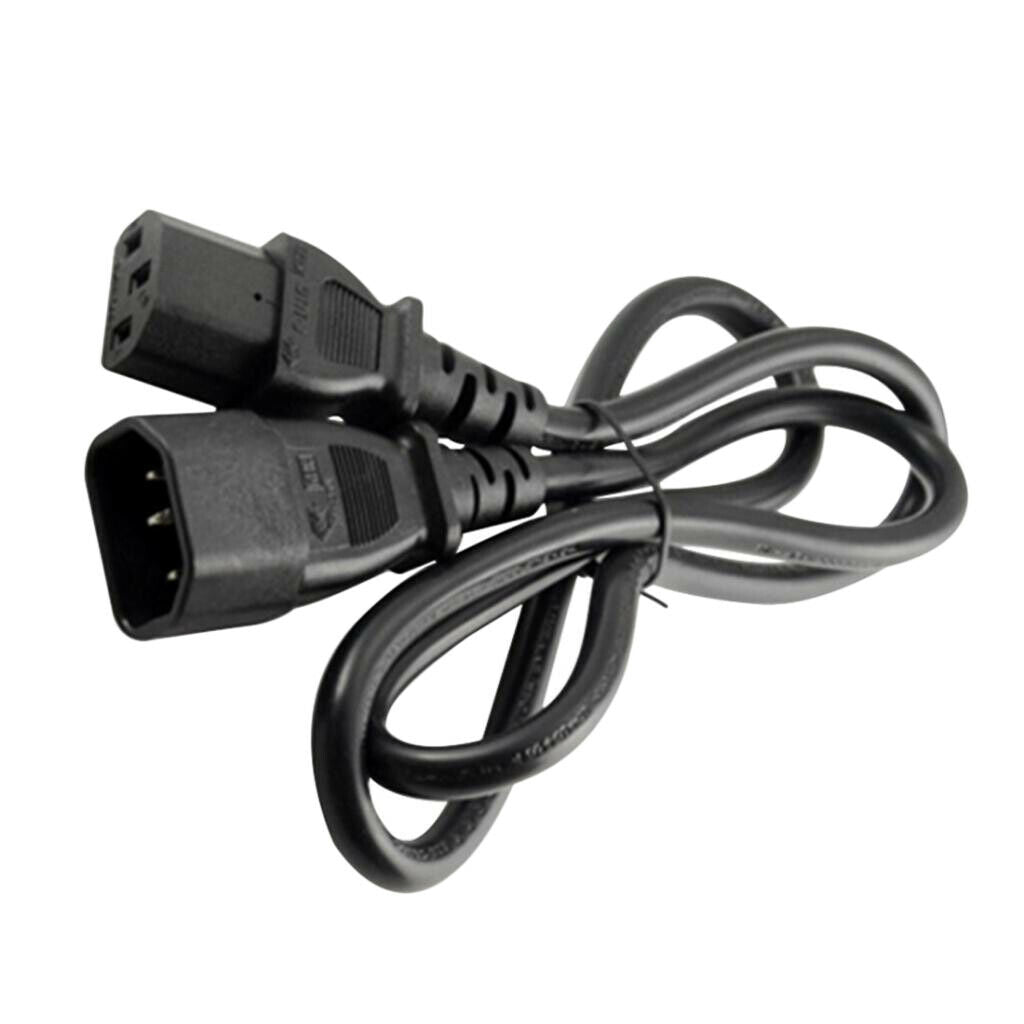 2x IEC 320 C13 to C14 Power Extension Cord Adapter for Scanner PDU UPS