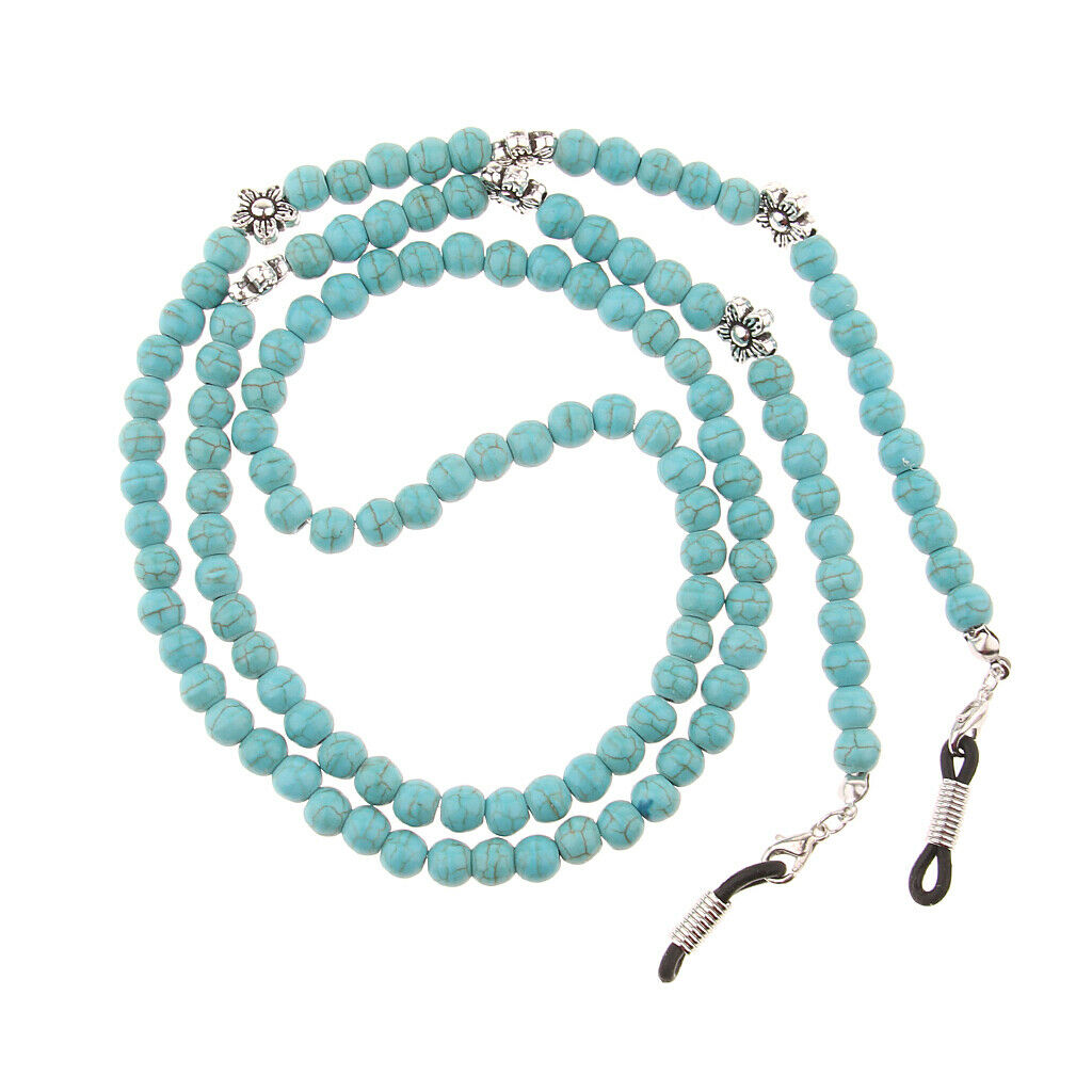 Eyeglasses Cord Holder Sunglass Neck Chain Glasses Strap String Rope Beaded .