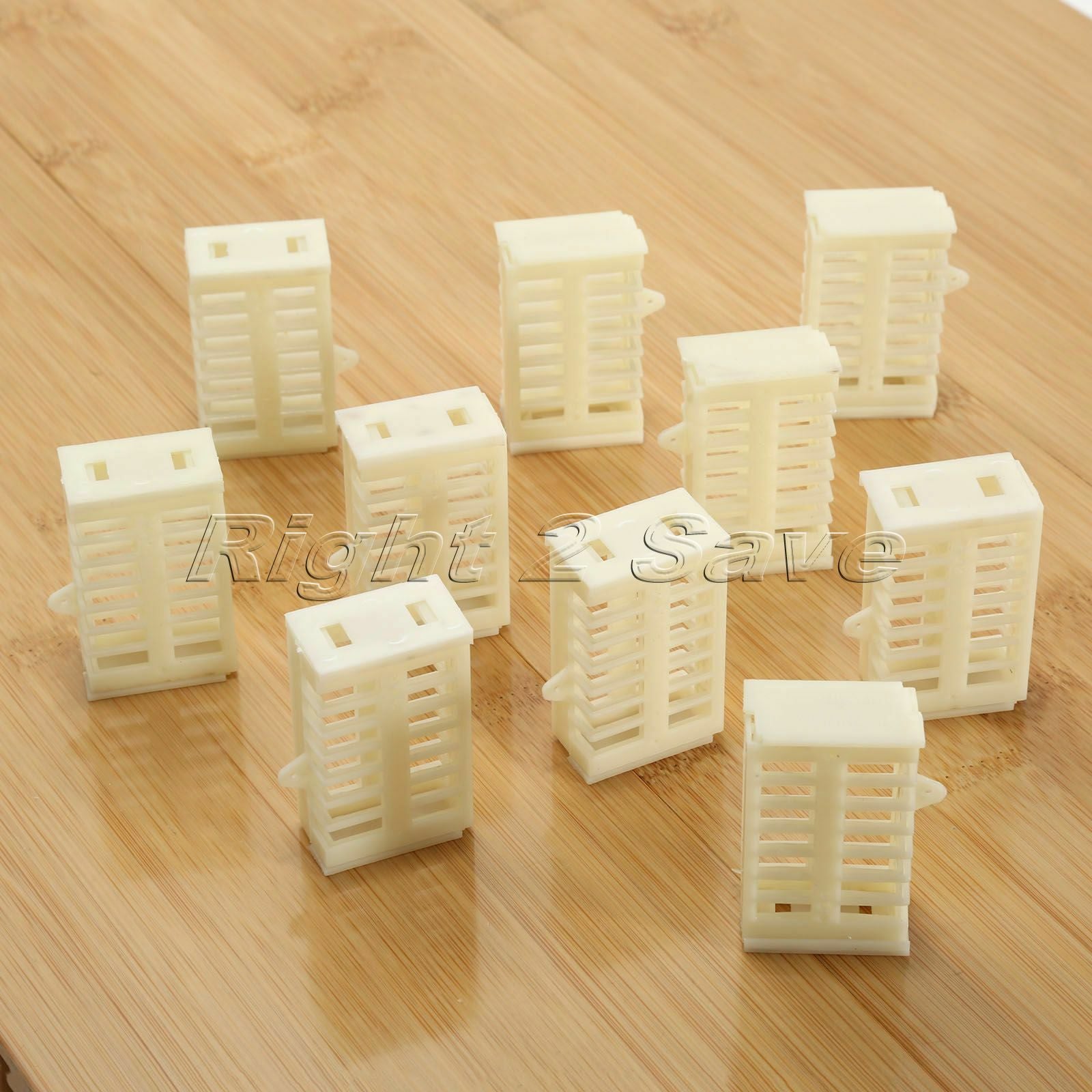 10pcs White Functional Queen Cage Bee Match-box Moving Catcher Beekeeping Tool