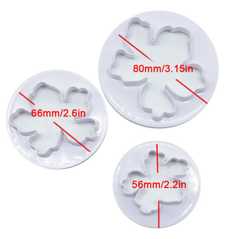 4Pcs/Set Hawaiian flower Fondant Mold Cutter Sugarcraft Cake too.l8