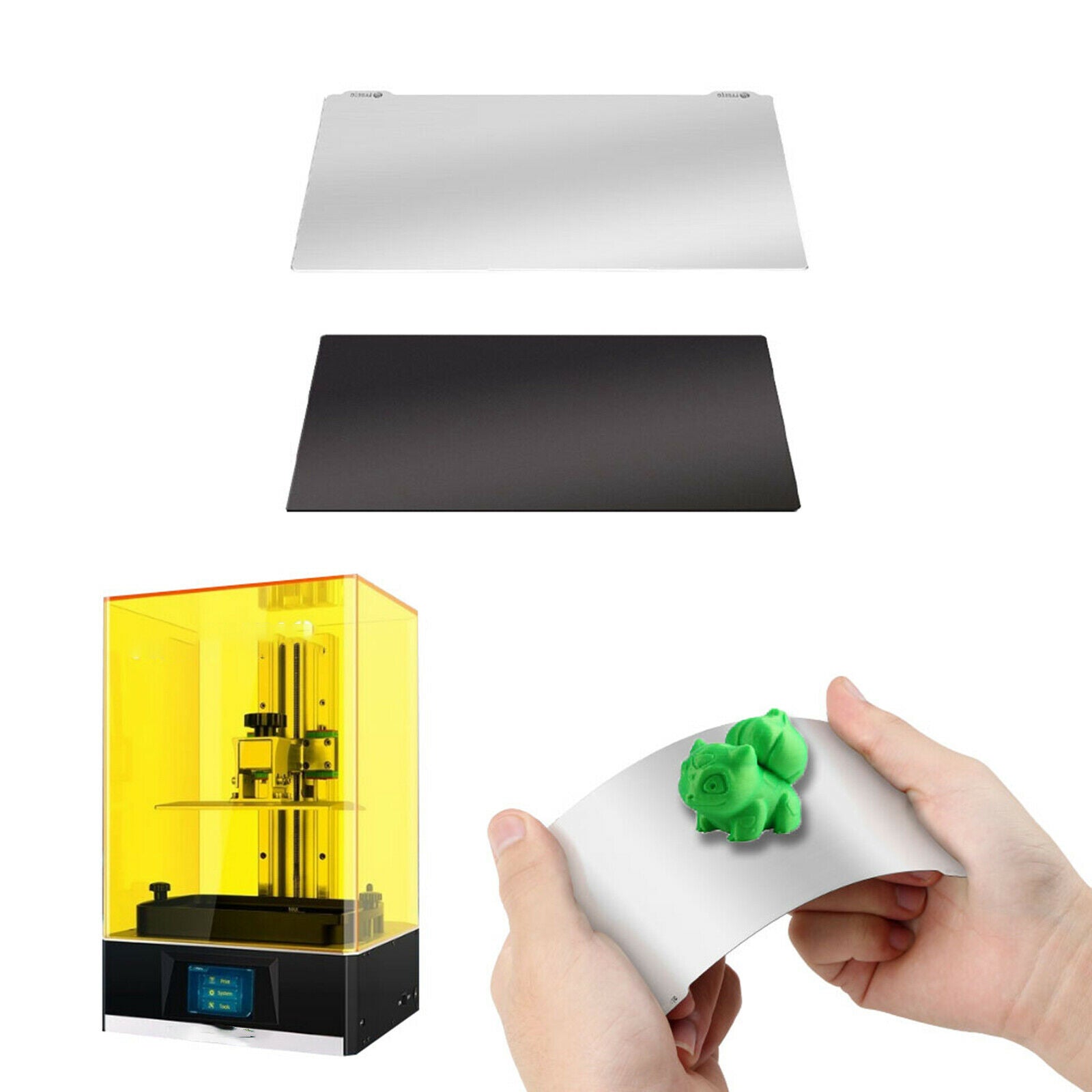 202x128mm Light-Cured Flex Plate Magnetic Sheet Kit Replacement for Photon X