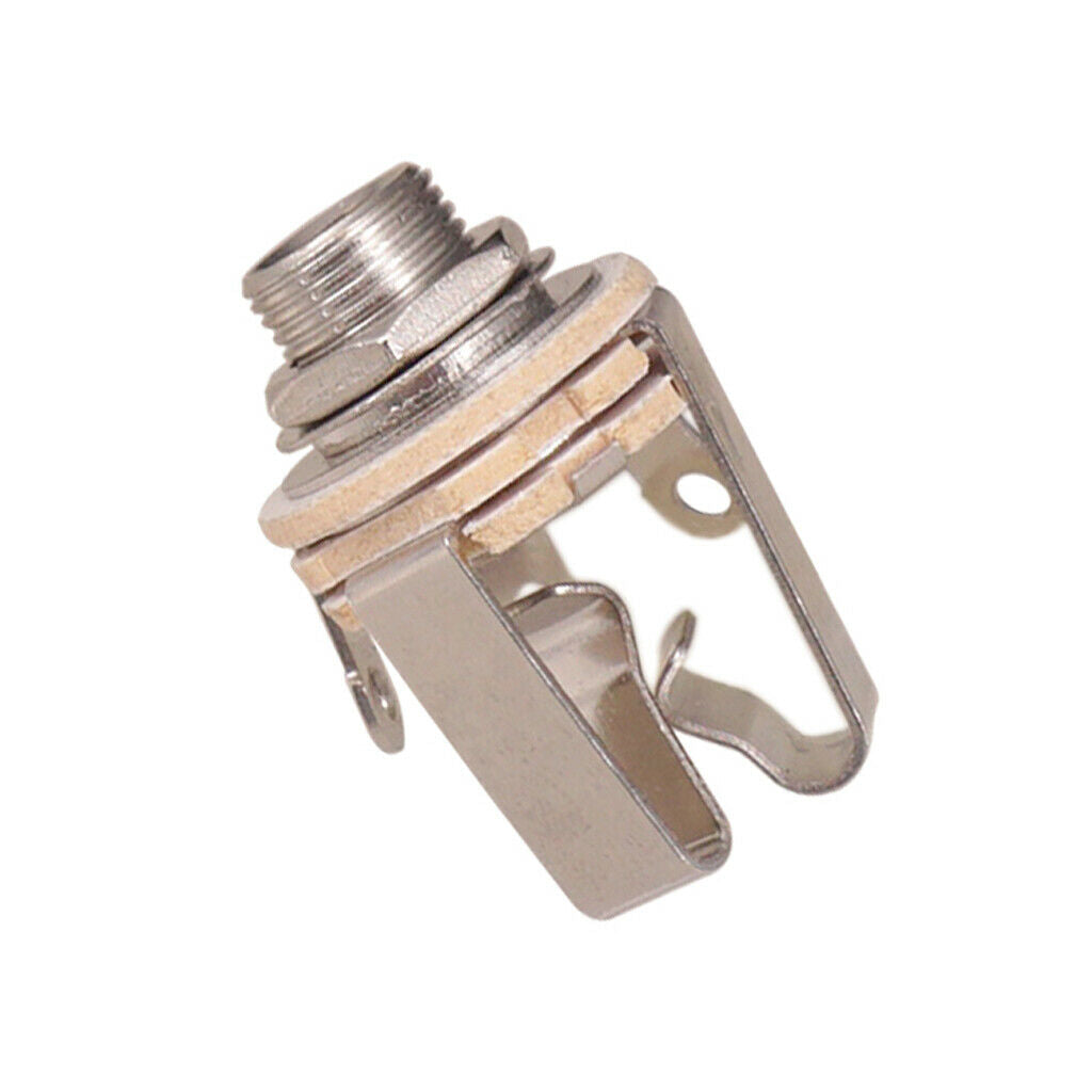 2pcs 6.35mm Stereo Output   Socket Plate for Guitar Bass Active Pickup