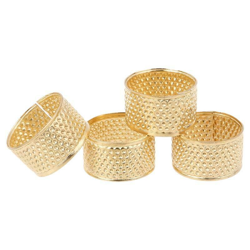 22pcs/set Finger Thimbles Metal Shield Protector Pin Needles Ring Hand Sewing