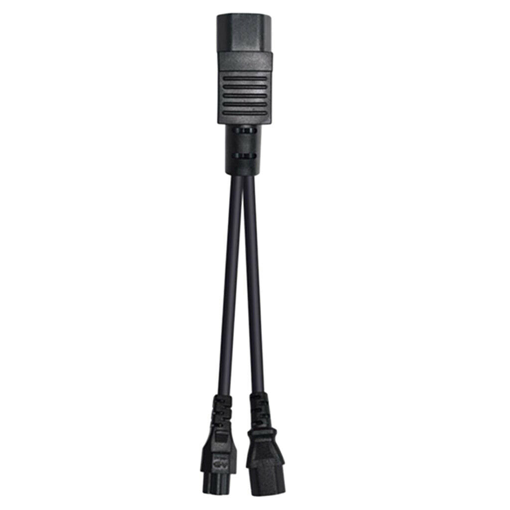Lovoski IEC320-C14 TO C13+C5 Y-shaped Splitter AC Power Cable 3-Prong 350mm