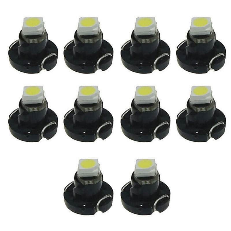10X T3 Wedge 1 SMD 1210 LED Car Bulbs HVAC Climate Control Lights Super WhiteBDA