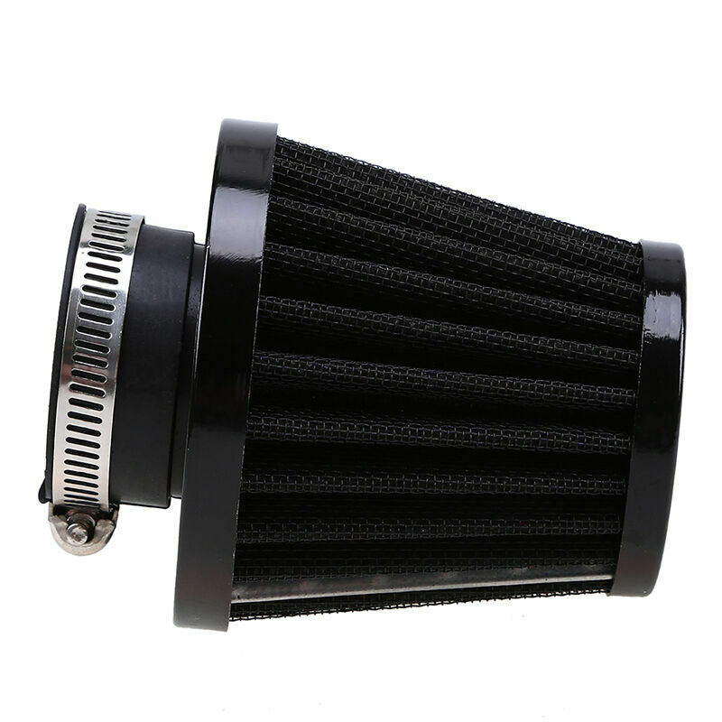 38/39/40mm Motorcycle Air Filter Black Iron Cone Cleaner Universal Fit Yamaha