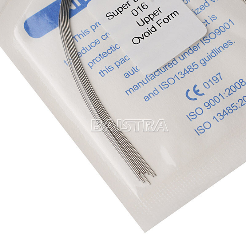 50Pack AZDENT Dental Orthodontic Super Elastic Niti Round Arch Wires 0.016 Upper