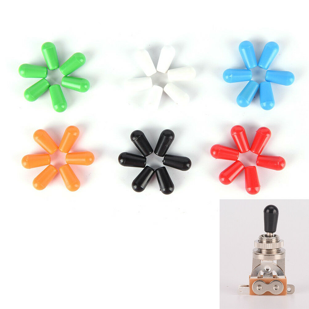 6x 3.5mm Toggle Switch Tip Caps for electric Guitar Random Co NzJC.l8