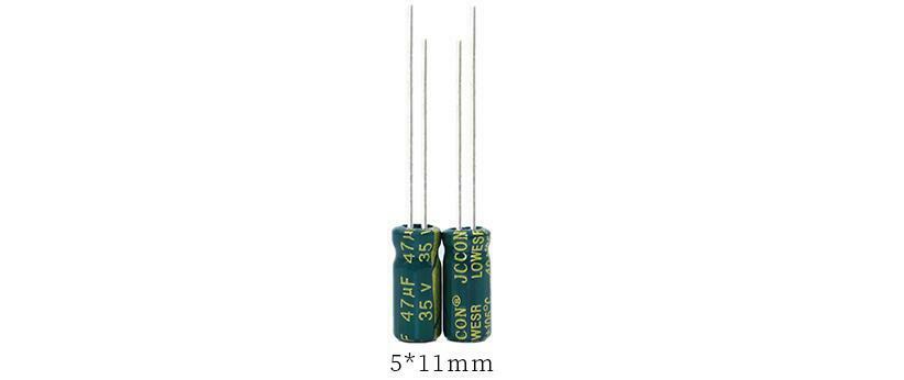 20pcs 35v47uf Aluminum electrolytic capacitor Power adapter inverter 5x11mm