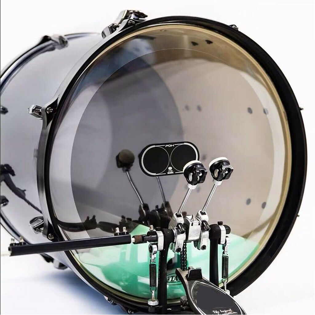 2x Double Bass Drum Patch for Drumheads Percussion Accessories Black+White
