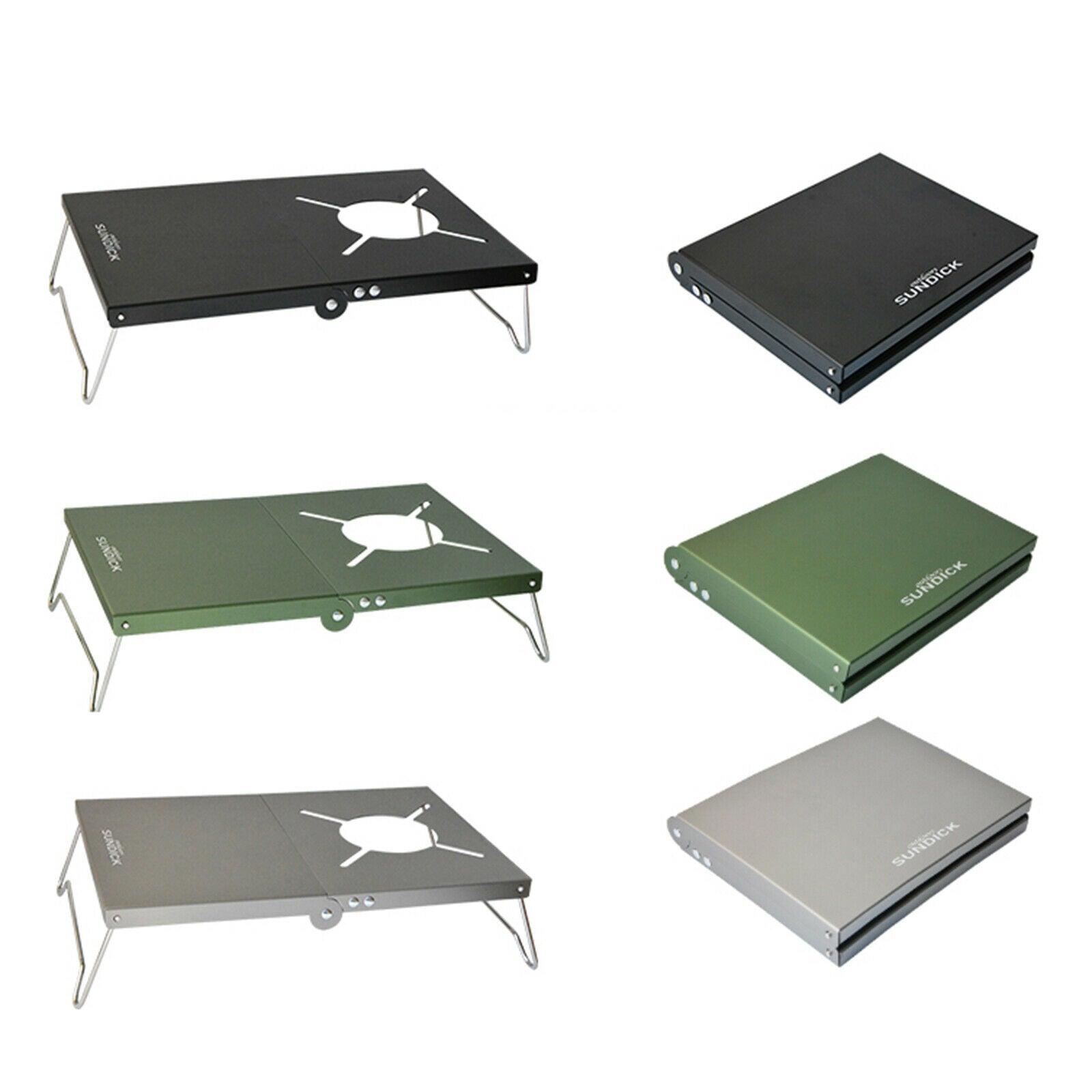 Outdoor Folding TableCamp Burner Stand Holder BBQ Grill Desk Hiking RV Green