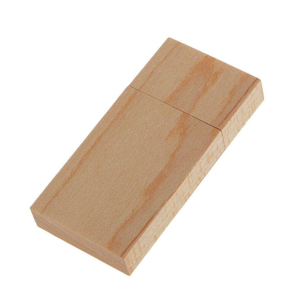16gb Cuboid Maple Wood USB 2.0 Flash Drive And Wooden Box