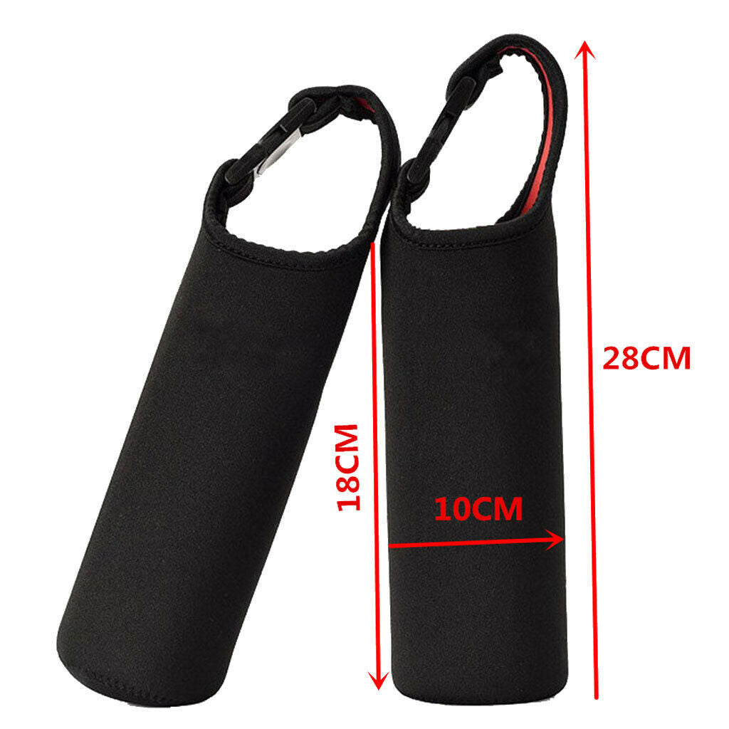 500ml 18 oz Water Bottle Holder Case Cover Insulated Cooler Sleeve w/ Strap